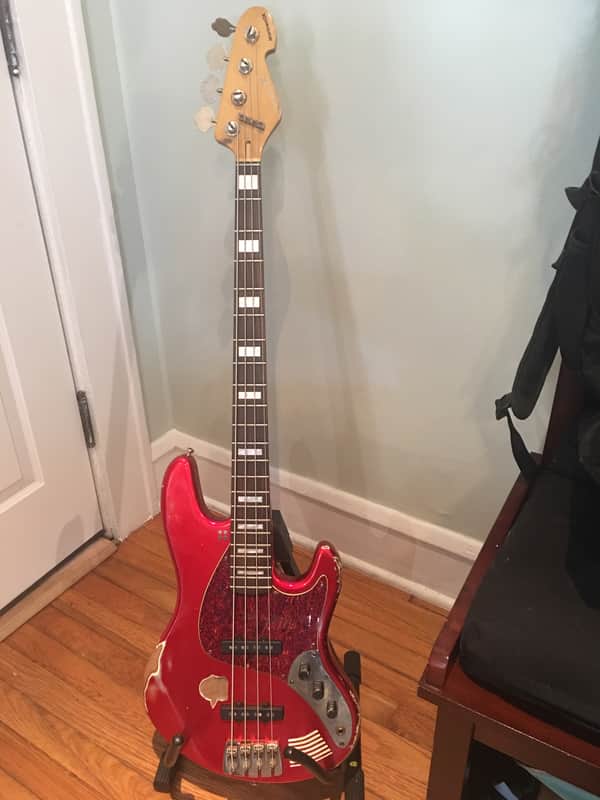 Sandberg California II Marlowe DK 4 String Bass 2017 Special Marlowe DK Red image 1