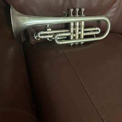 Pan American/Conn Model 58A Bb Cornet SN 135651 (Silver plated) image 6