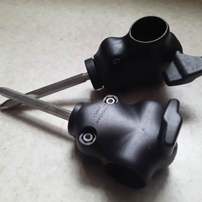 Pair of Matching Roland V-drum Pad Mount Clamps with Mounting Rods (*Sale Ends Soon*) image 3