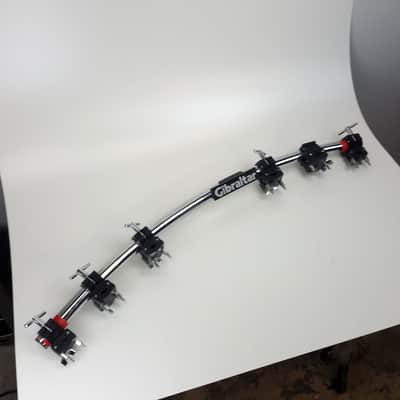 Gibraltar 46 Inch Curved Rack Bar Add-On with 6 CLAMPS Drum Hardware image 1