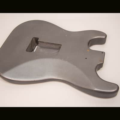 Guitar Mill S-Style Body / Paulownia / 2 lbs. 2 oz. / Nitrocellulose 'Charcoal Frost' / Light Relic (#GIN-4009) image 3