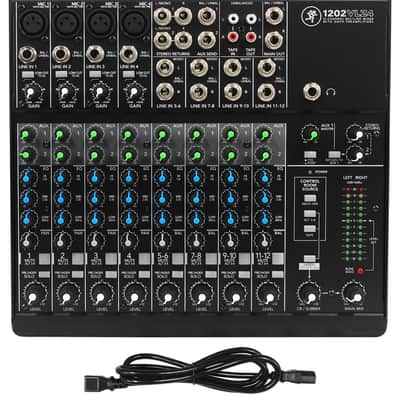 Mackie 1202VLZ4 12-channel Analog Low-Noise Mixer w/4 ONYX Preamps+DI Box+Cable image 2