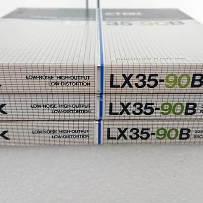 TDK LX 35\90B 7-inch Low -Noise, High-Output, Low-Distortion For Professional Use (set of 3 (three) tapes - original boxes image 9