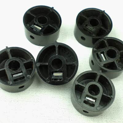 Full Set (6pcs) Vintage "Clapton knobs" f. Marshall Amps JTM-45 - Original Pekalit 17680 image 3