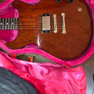 JamCity Guitars Les Paul Jr Double Cut  Faded cherry image 7