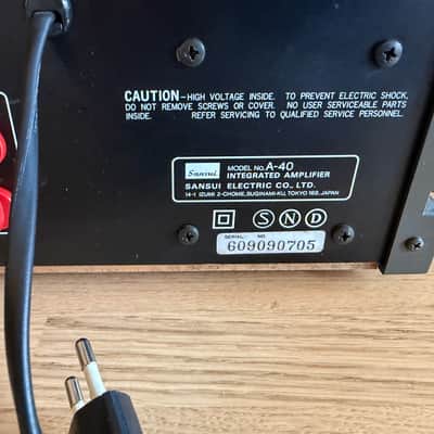 Sansui A-40 Integrated Amplifier – Serviced (Silnica Zagreb) – Bias Adjusted – Excellent image 7