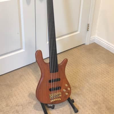 Dirk Lance (Incubus) Owned Warwick Streamer Stage II 5-String Fretless Custom 1999 Natural image 8