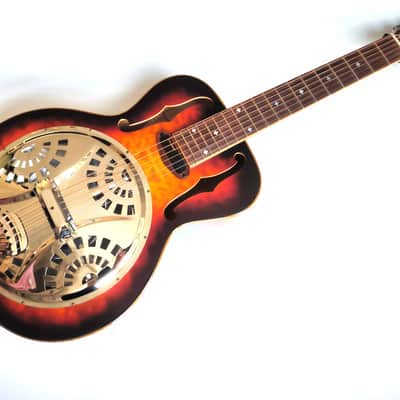 (made in Ukraine) Buran Custom Hi-End Resonator Guitar '2024 Vintage Sunburst w/case image 5