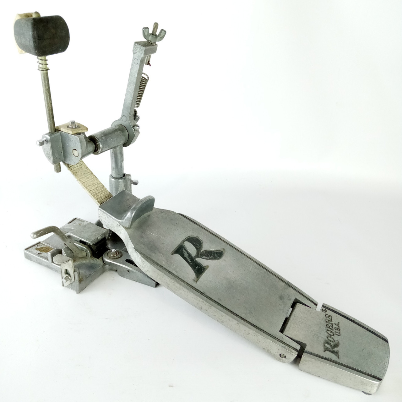 Rogers Supreme Swivomatic Bass Drum Pedal Memriloc XP8 Vintage 70s USA Big R OG — main photograph