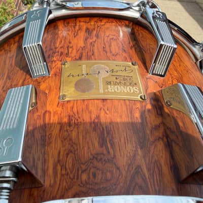Sonor Horst link 8 by 14” perfect rare amazing Germany made beech snare drum 80’s image 7