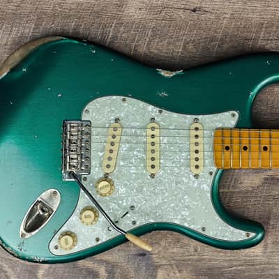 MyDream Stratocaster Custom Built - Relic Sherwood Green Asyllum Voodoo '60 image 3