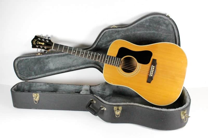 1977 Vintage Guild D-44M BLD Blonde Flamed Maple Bluegrass Jubillee ~Ebony Fretboard~ 1970s USA image 1