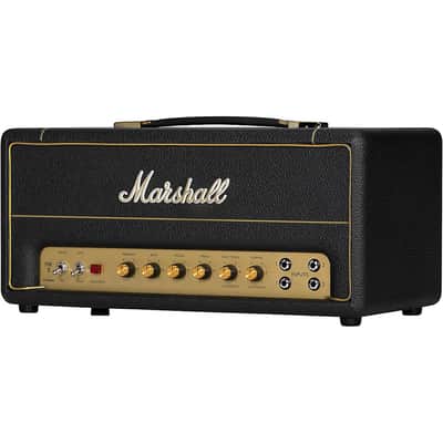 Marshall Studio Vintage 20W Tube Guitar Amp Head Regular Black and Gold image 4