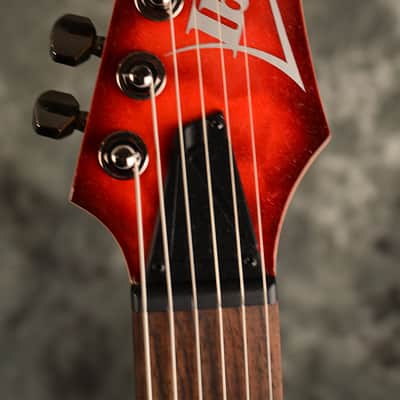 Ibanez RG 6005 FE QM Quilted Maple Top Blaze Red Burst USA EMG Pickups w Hardshell Case Included image 2