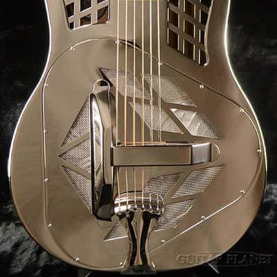 National Reso-Phonic Style 1 German Silver Cutaway Tricone 2025 Mirror Nickel image 5