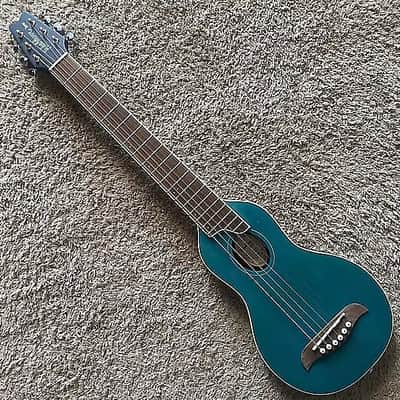 Washburn RO10TBL Rover Steel String Travel Acoustic Guitar 2010s - Trans Blue image 4