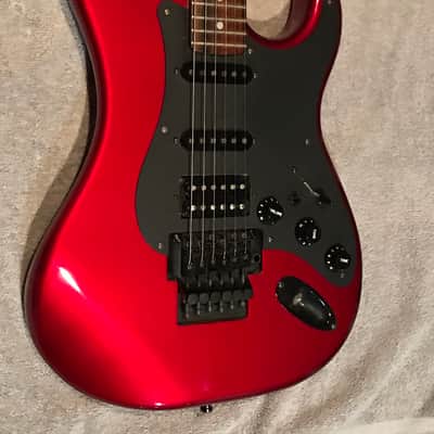 Kramer Pacer Deluxe 1987 Candy Apple Red Bound Headstock 12th Fret Kramer Inlay image 3