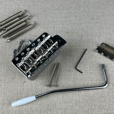 Gotoh Vintage style Tremolo bridge fits Strat®️ model T101C Japan Chrome image 2