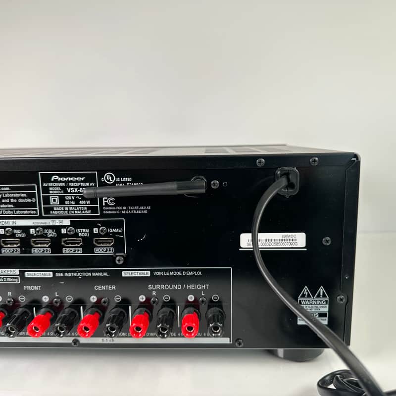 Pioneer VSX-832 4K Ultra HD Network AV Receiver 5.1 Channel w
