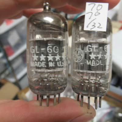 G.E 6072A G.E. 5 STAR 3 MICA TUBES 12AY7 image 2