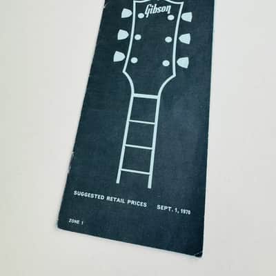 Gibson Suggested Retail Price List (Effective Sept. 1, 1970) image 1