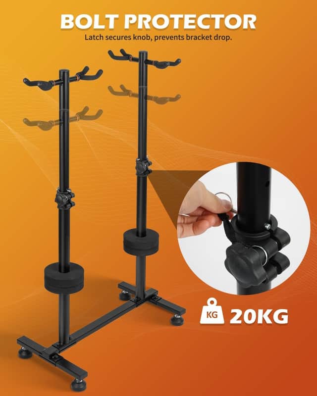 Guitar Stands Floor, 4 Adjustable Guitar Stand Holder, Heavy Duty 4 Guitar Stand for Acoustic Electric Guitars Bass Banjos, Folding Multi Guitar Stands 4-Holder image 1