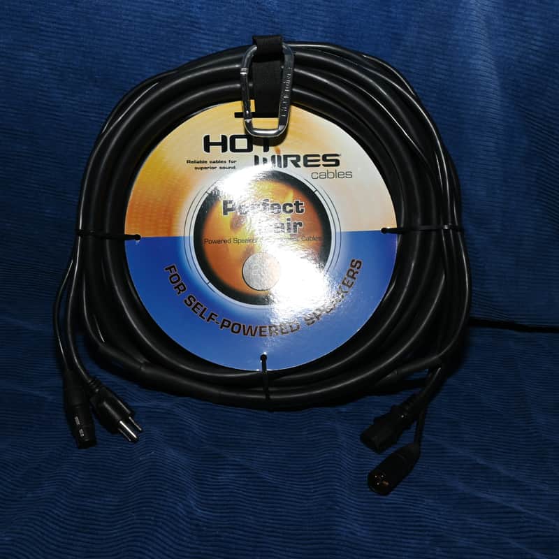 Hot Wires Perfect Pair Powered Speaker Cable Assembly IEC and XLR in One! 25 foot image 1