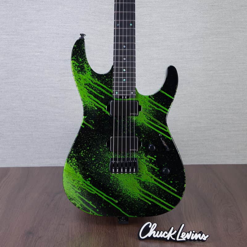 ESP USA M-II HT Electric Guitar - Alien Blood Splater - #US24803 image 1