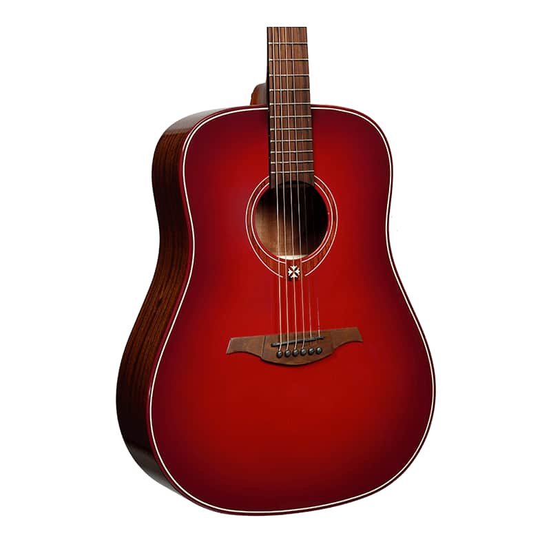 LÂG T-RED-D | Tramontane Dreadnought Special Edition, Red Burst. New with Full Warranty! image 1