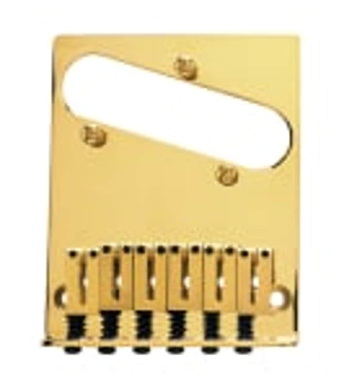 Fender 6-Saddle American Series Telecaster Bridge Assembly (Gold) image 1
