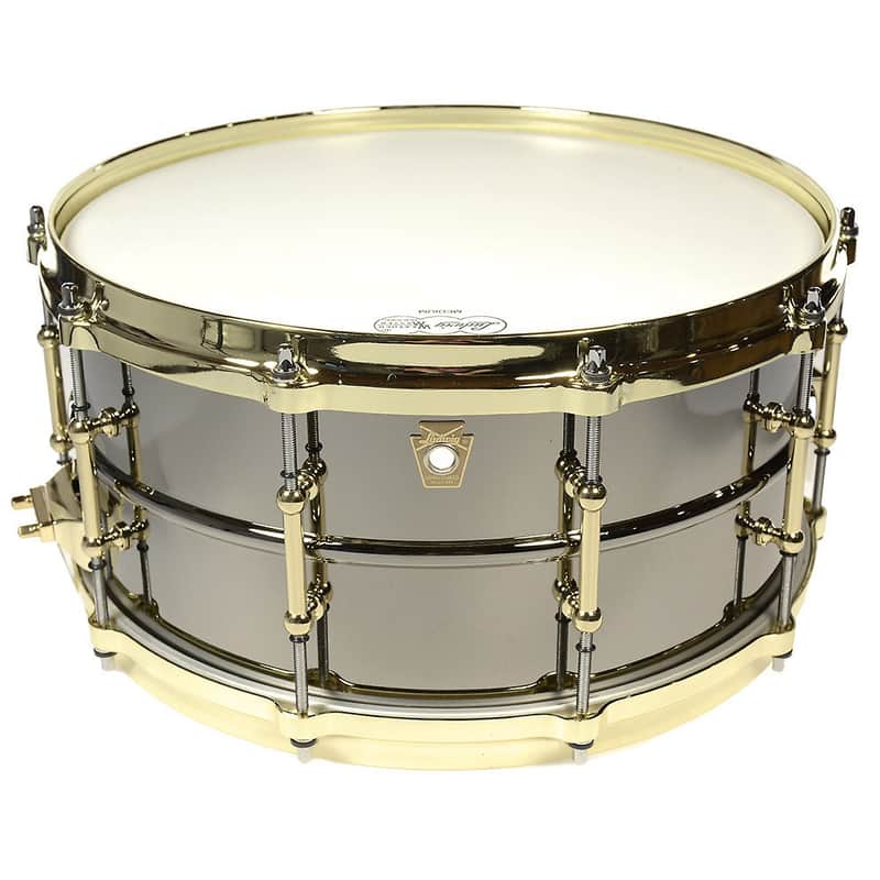 Ludwig LB417BT "Brass On Brass" Black Beauty 6.5x14" Snare Drum with Brass Hardware image 3