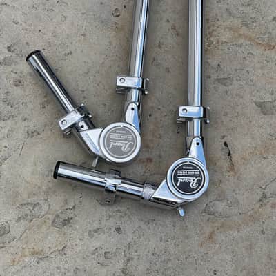(2) Pair Pearl Uni-Lock Long Tom Holder Arms 13" x 3" Mounts image 5