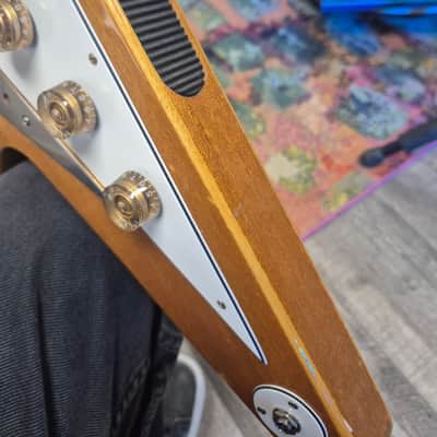 Epiphone '58 Korina Flying V 1999- Korina- made in korea -new wiring image 6