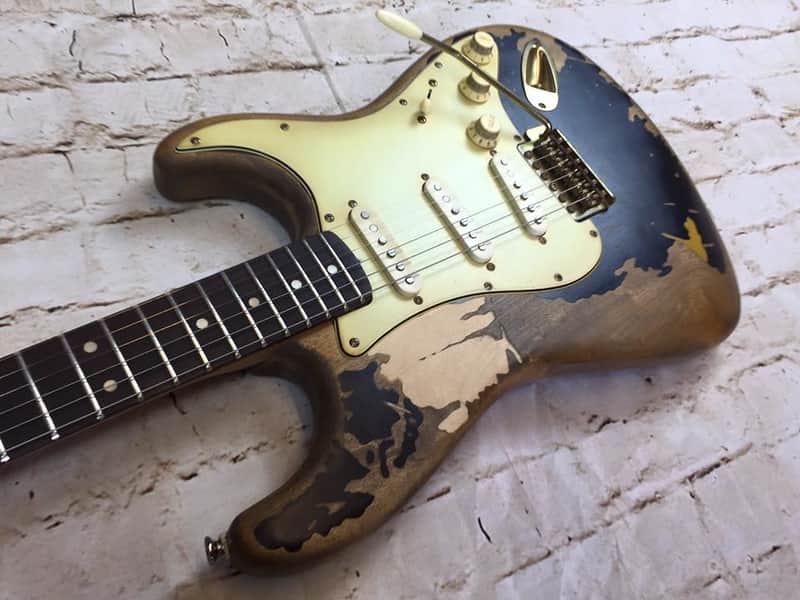 John Mayer BLACK1 Tribute Stratocaster Guitar Vintage Relic custom
