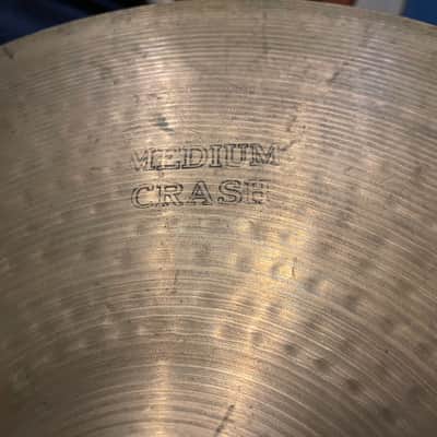 Sabian 18" AA Medium Crash Cymbal Vintage 1980's 1st Gen "Hollow Logo" B20 - 1714g image 3