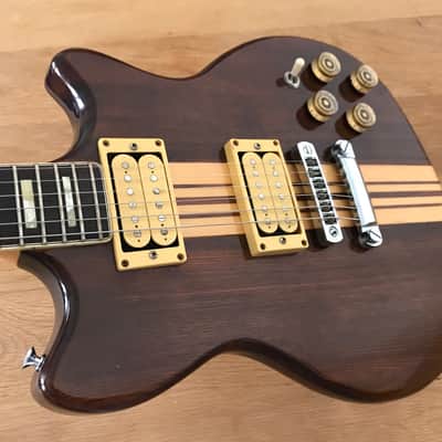 Vintage 70’s Samick Johnny Pro II Electric Solid-body Guitar Neck trough w. Gibson Strings image 3