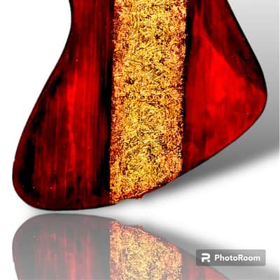 Outlaw Guitar Company Pine Meteora  with Solid Rosewood Neck - Worn Candy Red Custom USA Made Guitar-July 2022 image 2