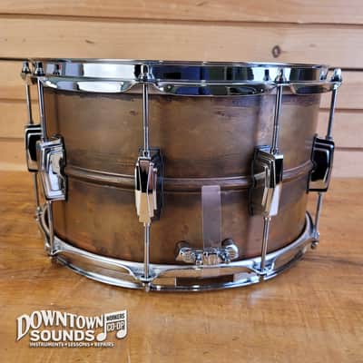 Ludwig Copper Phonic LC608R 8” x 14” Snare Drum - Smooth Raw Shell, Imperial Lugs image 5