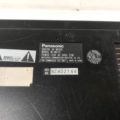 Panasonic WJ-MX10 Digital Production Audio Video A/V Mixer image 7