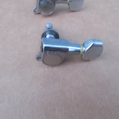Vintage Gotoh Japan 6 Inline Guitar Tuners In Line Tuners image 3