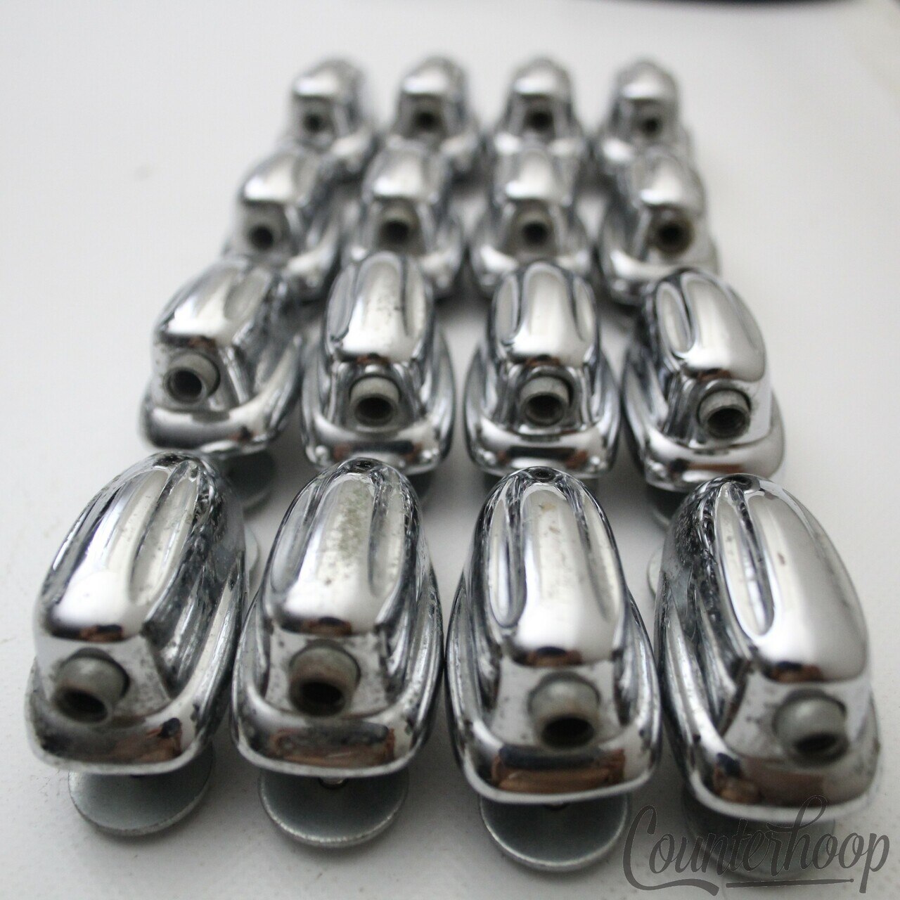 Slingerland 16x Small Sound King Lugs Tom Drum Chrome Hex USA Vintage 60s-70s* — main photograph