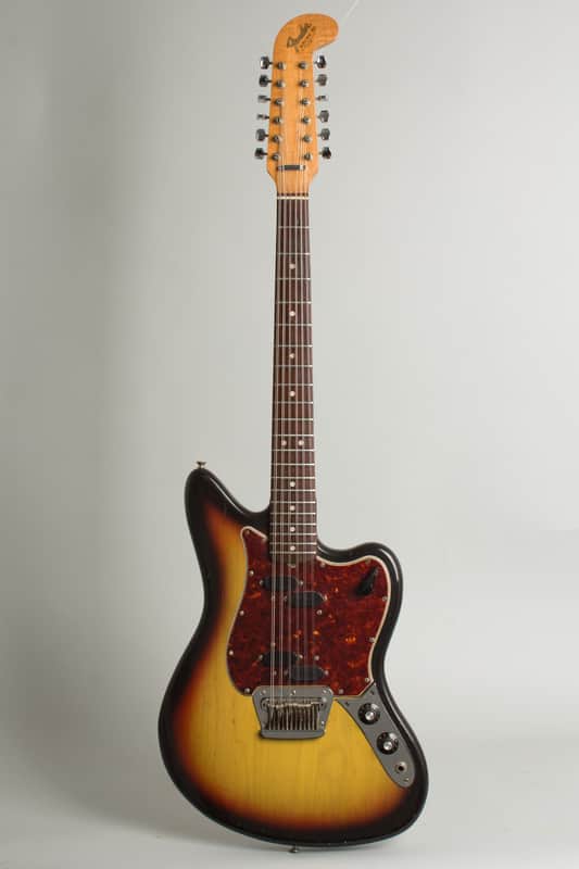 Fender  Electric XII 12 String Solid Body Electric Guitar (1965), ser. #114971, black gig bag case. image 1