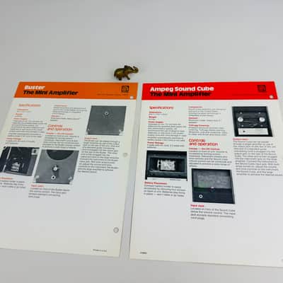 Ampeg Buster & Sound Cube Mini Amplifier Flyer Pair 1978 image 2
