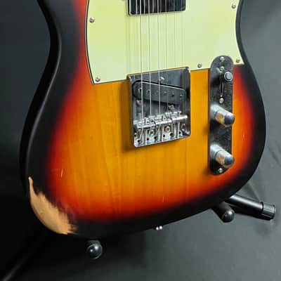 JET Guitars JT-350-RLC Relic Tele-Style Electric Guitar 3-Tone Sunburst image 3