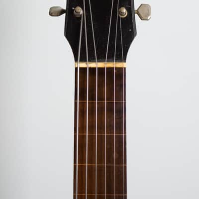 Unlabelled Lap Steel Electric Guitar, made by Harmony (1939), black gig bag case. image 5