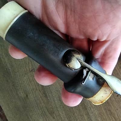 Antique Blackwood One Key D Flute w/Box 19th century Irish image 7