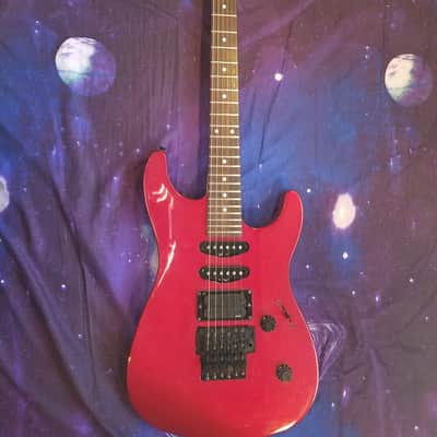 Fender HM Strat 1990? Razzberry Red Original Floyd Rose image 11