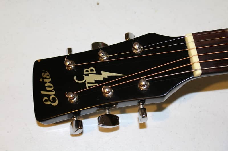 Elvis Presley Epiphone Guitar Acoustic made in USA TCB EE-101/BK