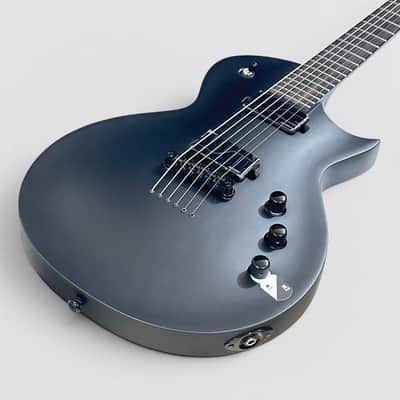 ESP LTD EC1000 Baritone Electric Guitar - Black Charcoal Metallic Satin image 11