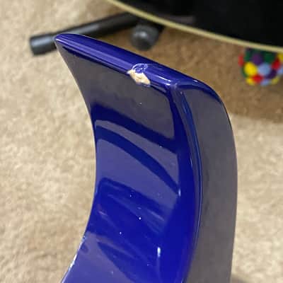 Ibanez Gio GRG7221QA-TBB 7-string in Transparent Blue Burst with Purpleheart Fretboard 2020-2021 model year image 10
